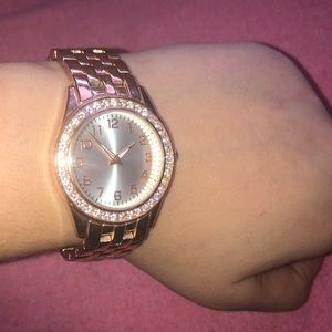 Rose gold watch